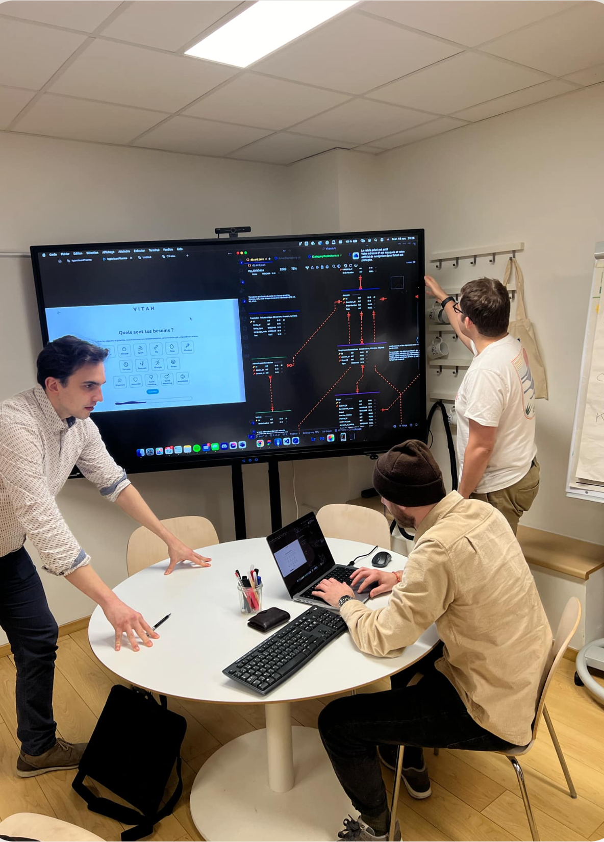 Het Vitam-team aan het werk